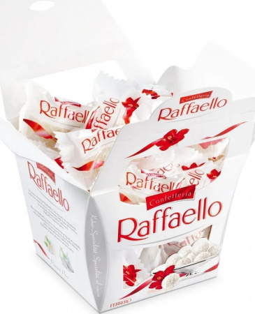 Конфеты Raffaello миндаль и кокос, 150г.