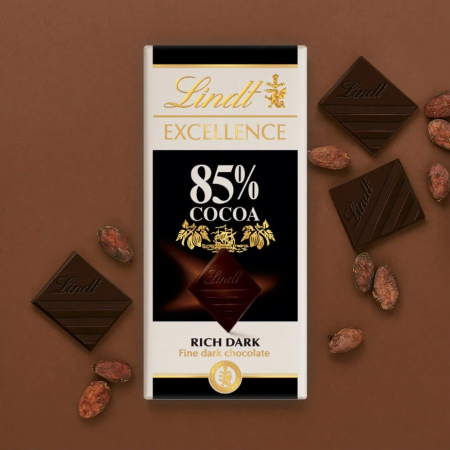 Шоколад горький Lindt Excellence 85% какао, 100г